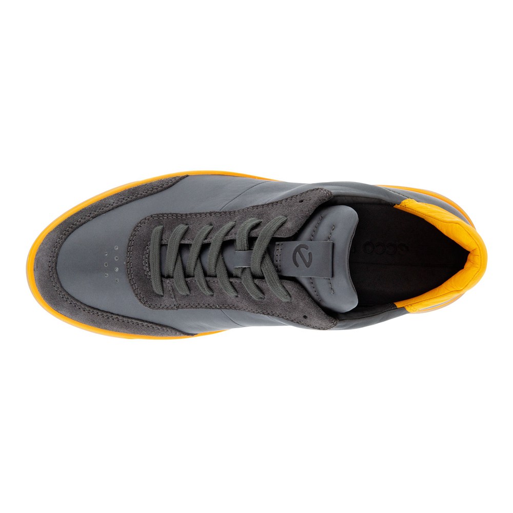 Mens Sneakers - ECCO Street Tray M Laced - Dark Grey - 1532YWKQD